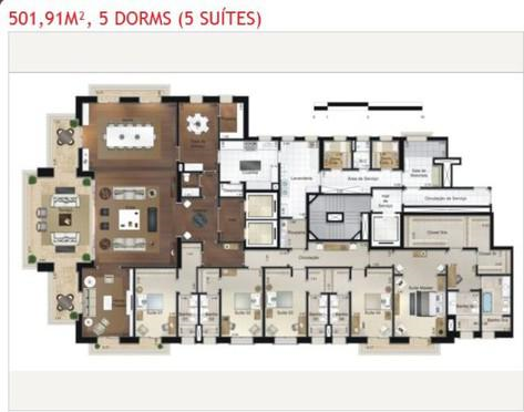 Apartamento à venda com 4 quartos, 513m² - Foto 8