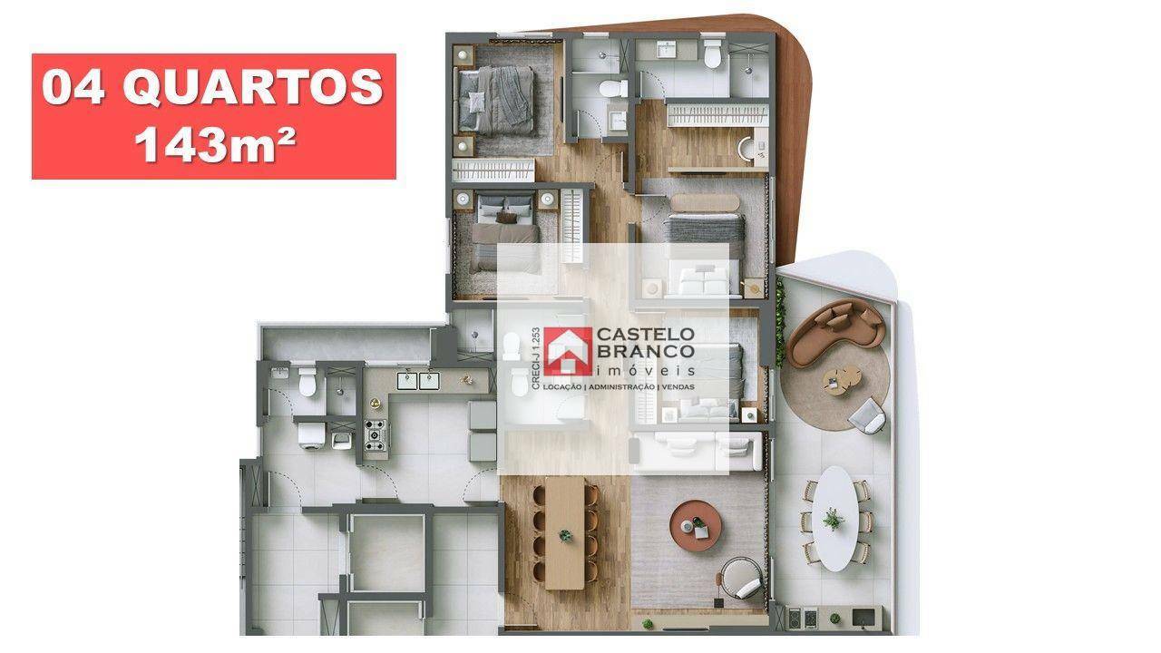 Apartamento à venda com 4 quartos, 143m² - Foto 17