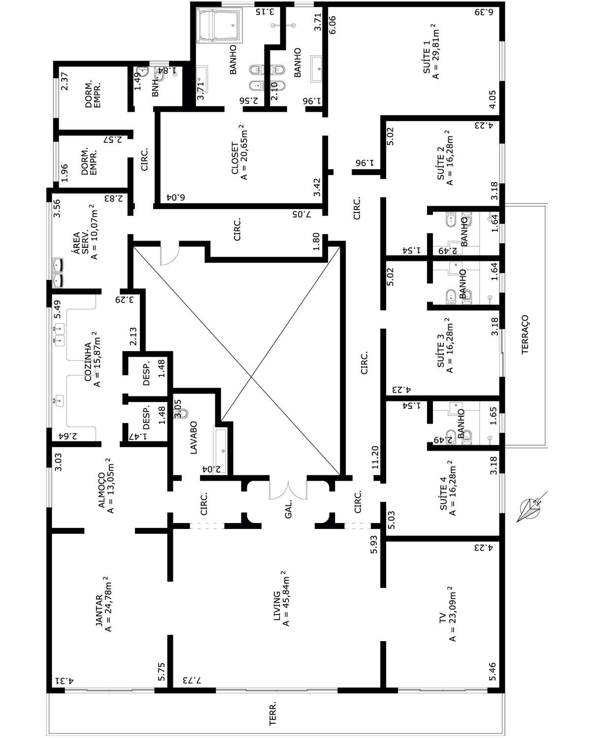 Apartamento à venda com 4 quartos, 434m² - Foto 3