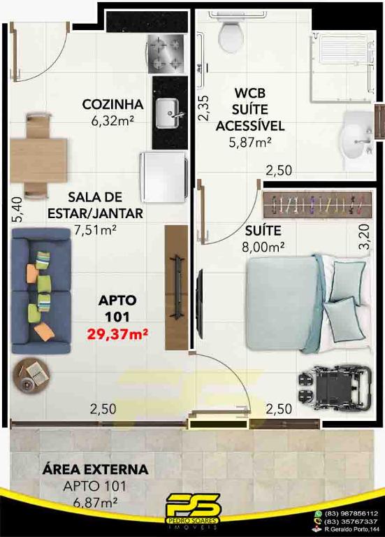 Apartamento à venda com 3 quartos, 60m² - Foto 16