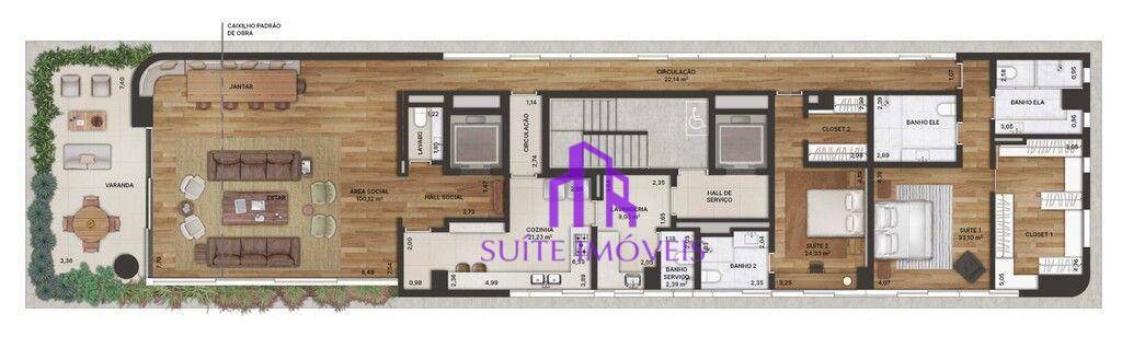 Apartamento à venda com 3 quartos, 277m² - Foto 39