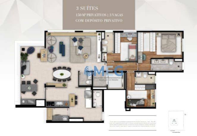 Apartamento à venda com 4 quartos, 147m² - Foto 15