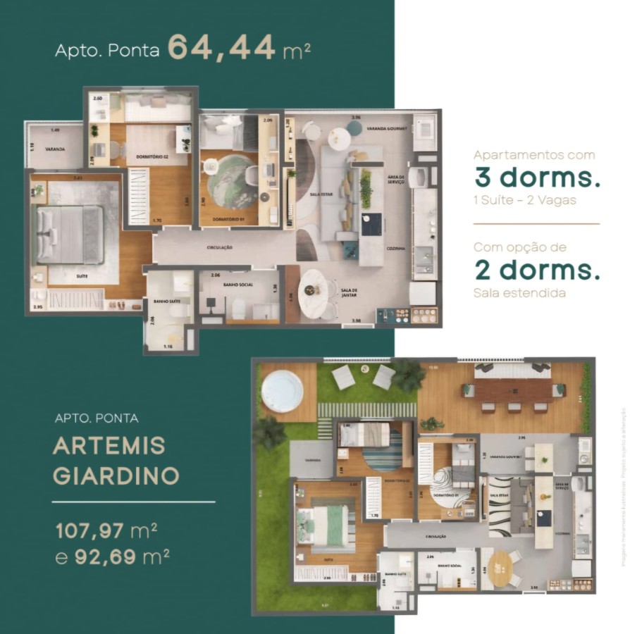 Apartamento à venda com 3 quartos, 64m² - Foto 27