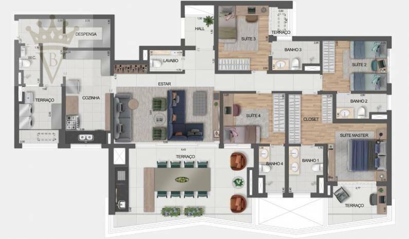 Apartamento à venda com 4 quartos, 144m² - Foto 20