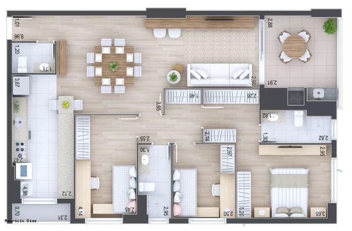 Apartamento à venda com 2 quartos, 110m² - Foto 7