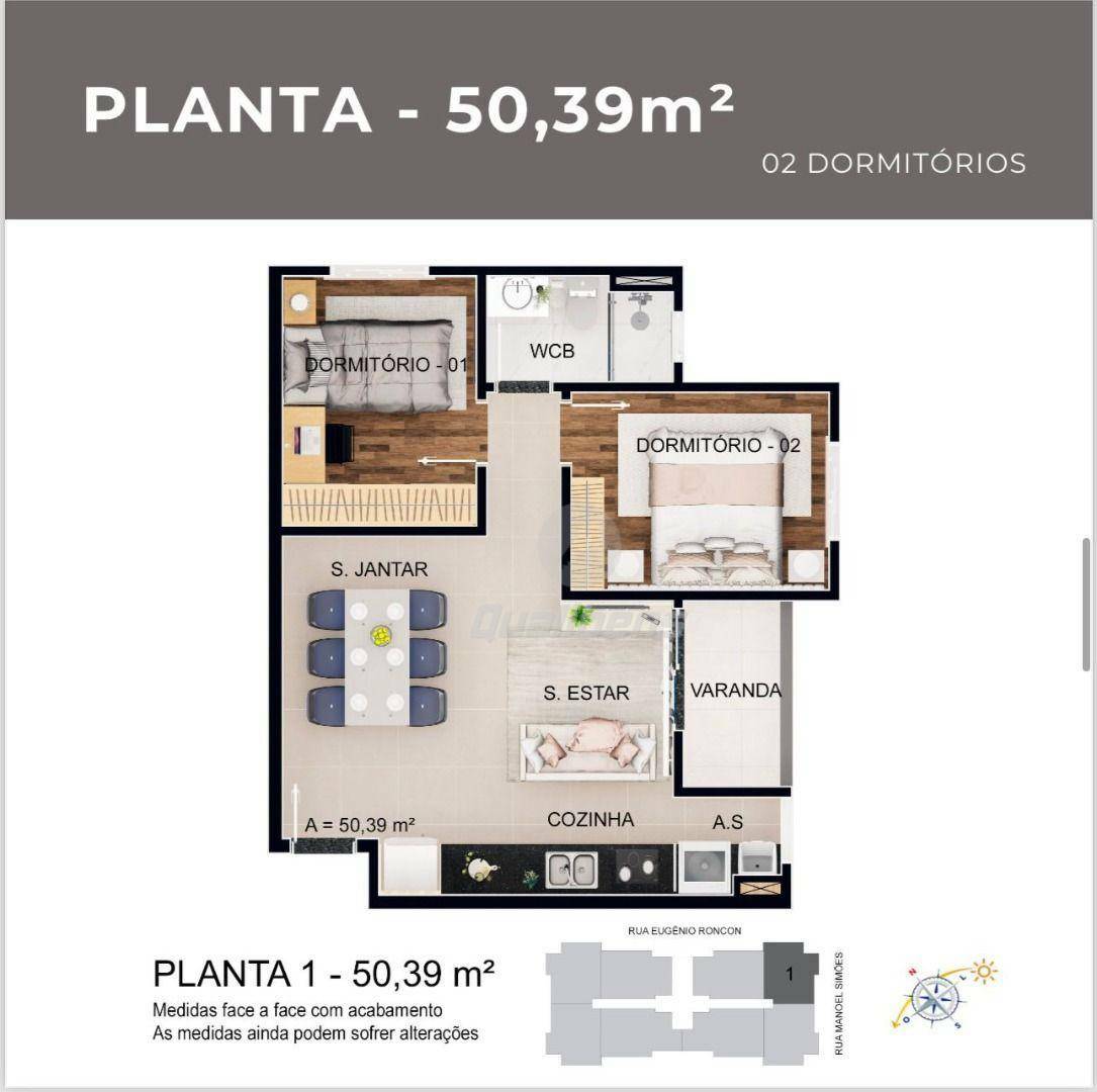 Apartamento à venda com 2 quartos, 50m² - Foto 15