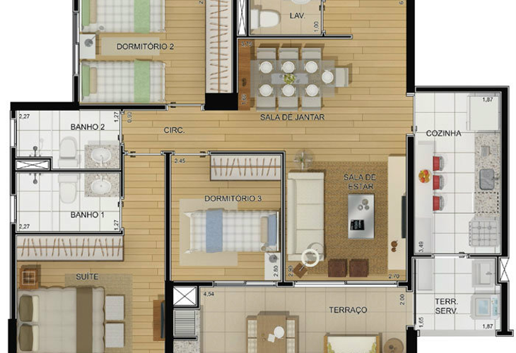 Apartamento à venda com 3 quartos, 88m² - Foto 4