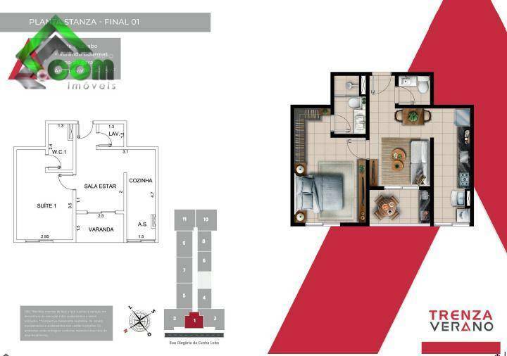 Apartamento à venda com 1 quarto, 42m² - Foto 5