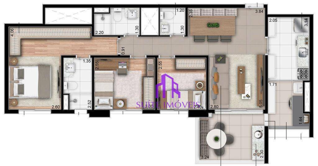 Apartamento à venda com 4 quartos, 115m² - Foto 20