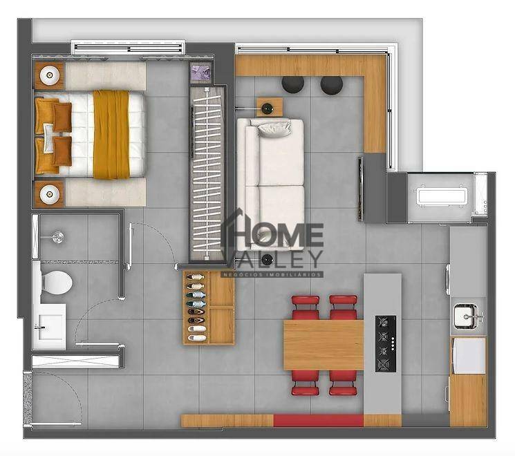 Apartamento à venda com 1 quarto, 43m² - Foto 12