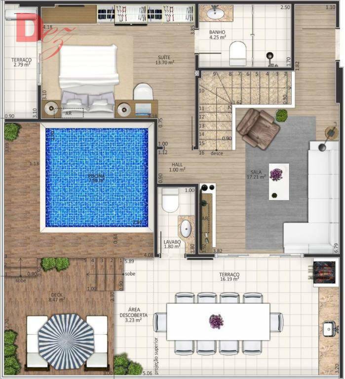 Apartamento à venda com 3 quartos, 192m² - Foto 8