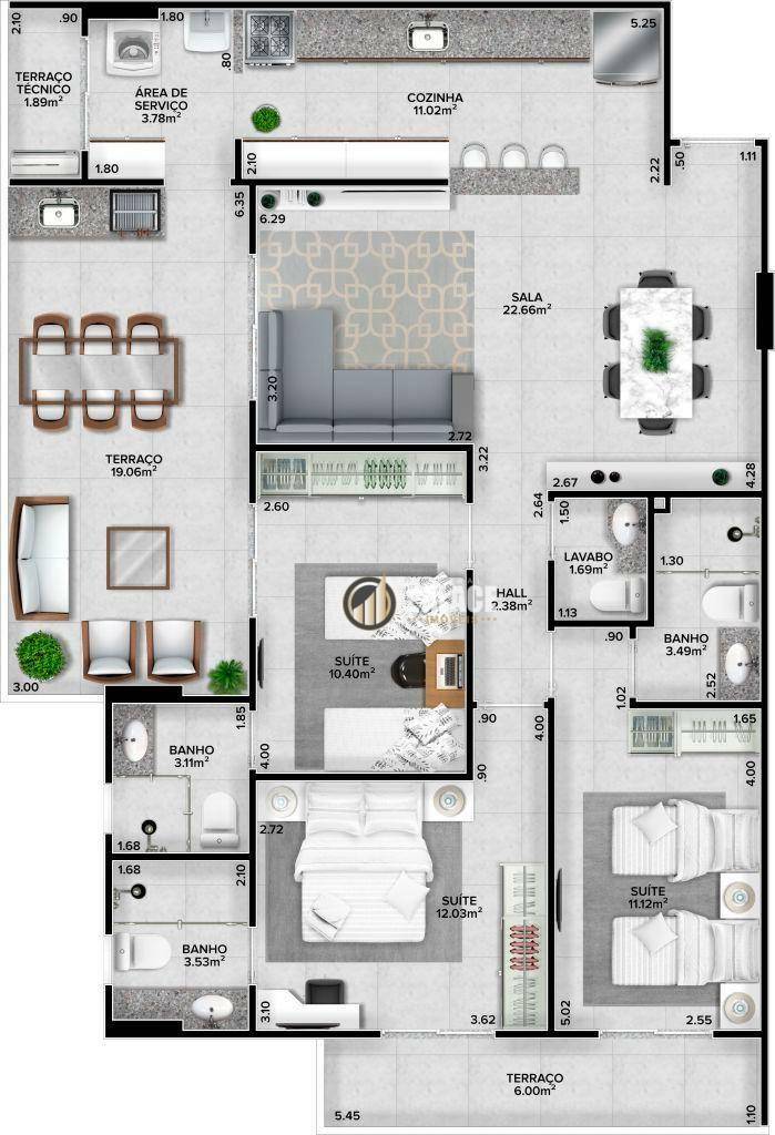 Apartamento à venda com 2 quartos, 72m² - Foto 72