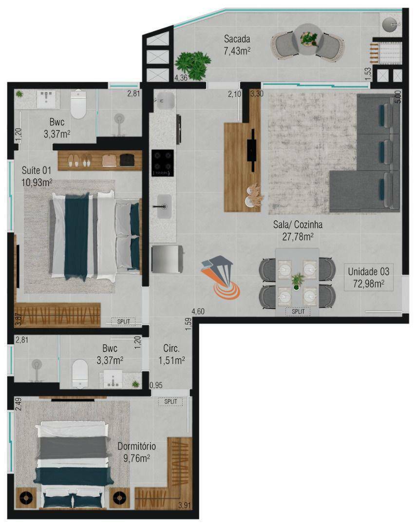 Apartamento à venda com 2 quartos, 89m² - Foto 25