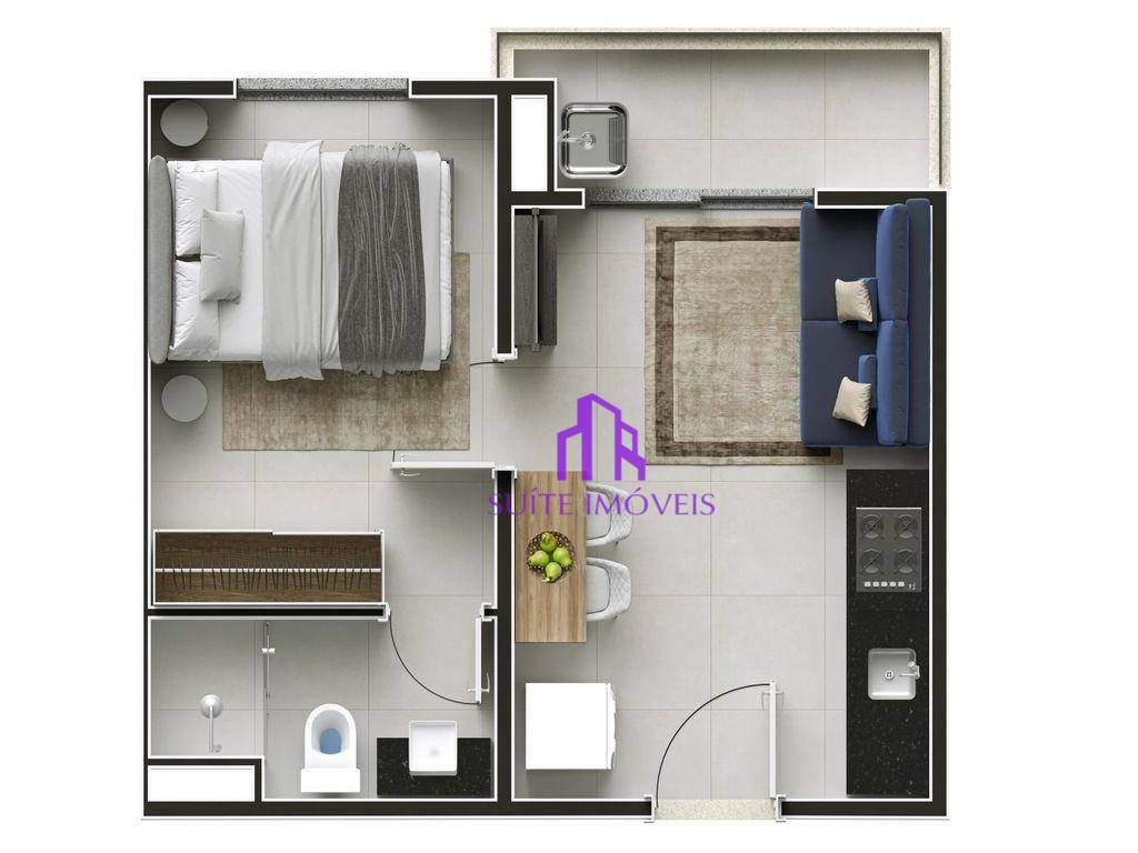 Apartamento à venda com 1 quarto, 30m² - Foto 31