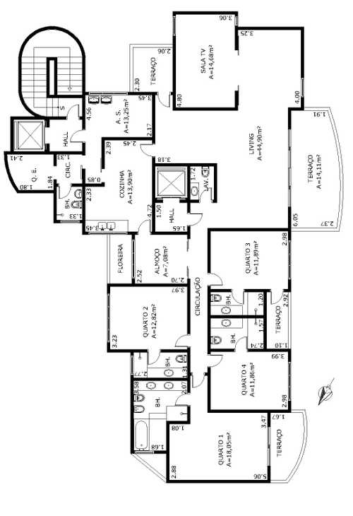 Apartamento à venda com 4 quartos, 306m² - Foto 13