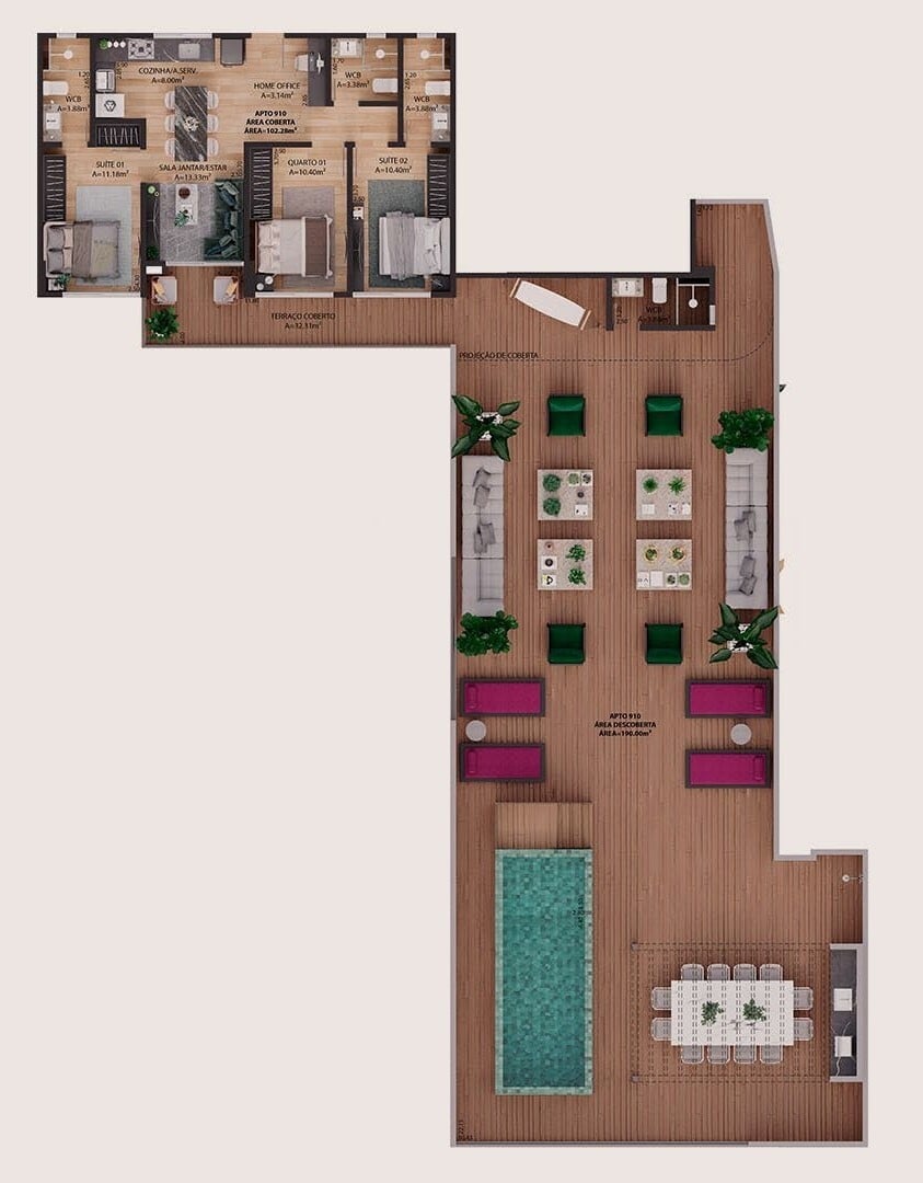 Apartamento à venda com 4 quartos, 120m² - Foto 35