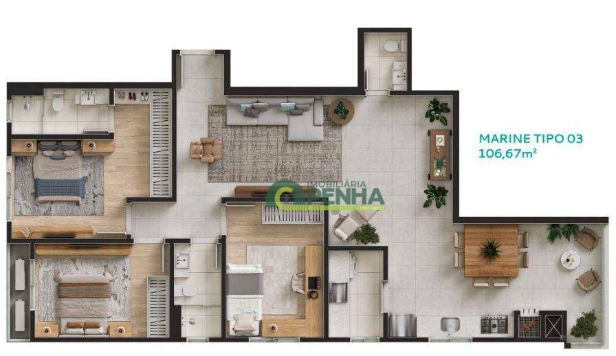 Apartamento à venda com 2 quartos, 83m² - Foto 9