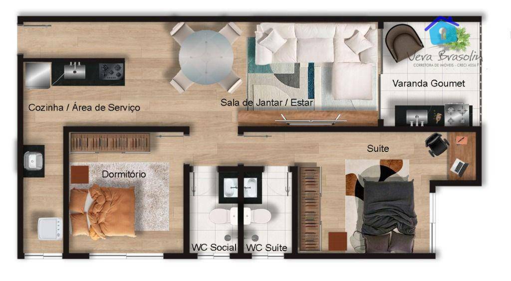 Apartamento à venda com 1 quarto, 43m² - Foto 22