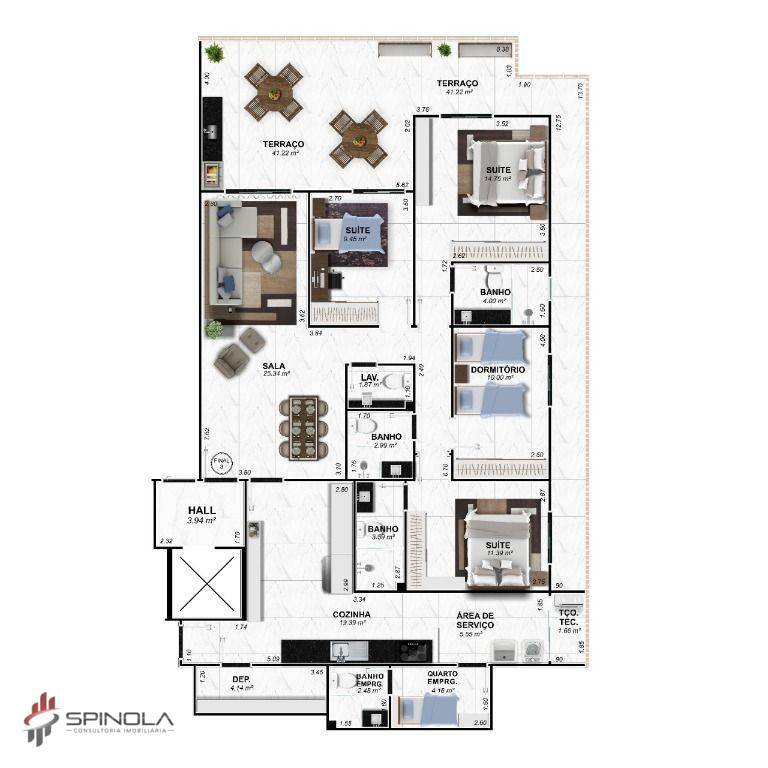 Apartamento à venda com 4 quartos, 182m² - Foto 16