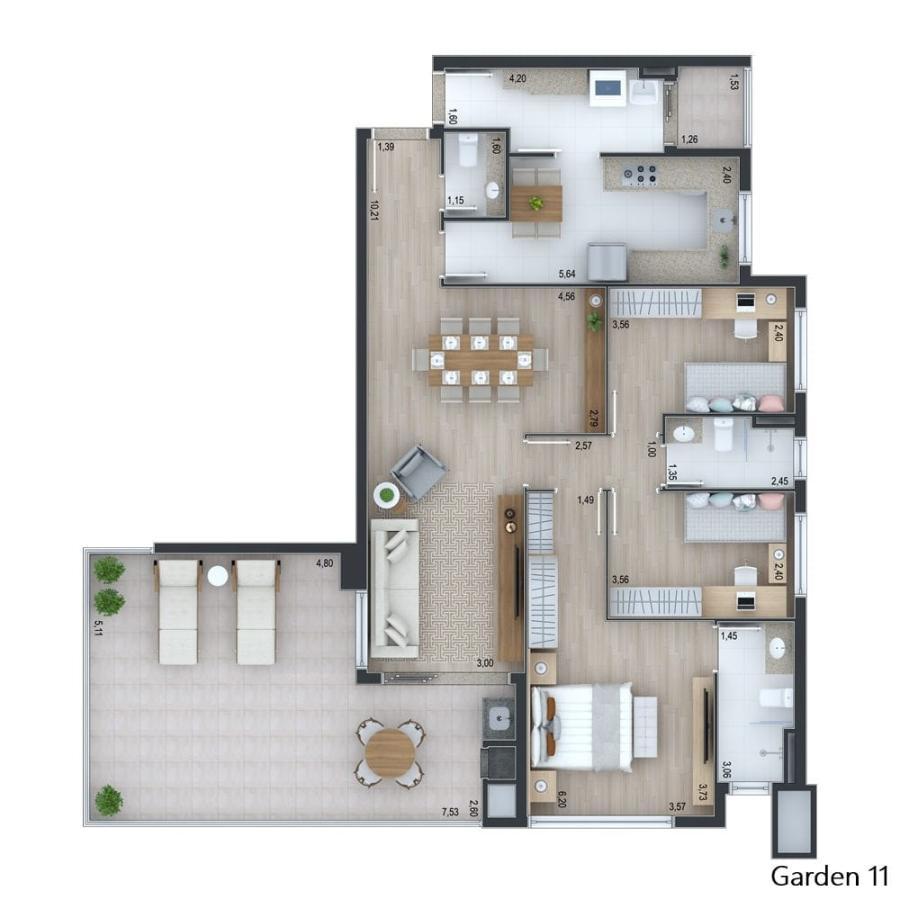 Apartamento à venda com 3 quartos, 119m² - Foto 14