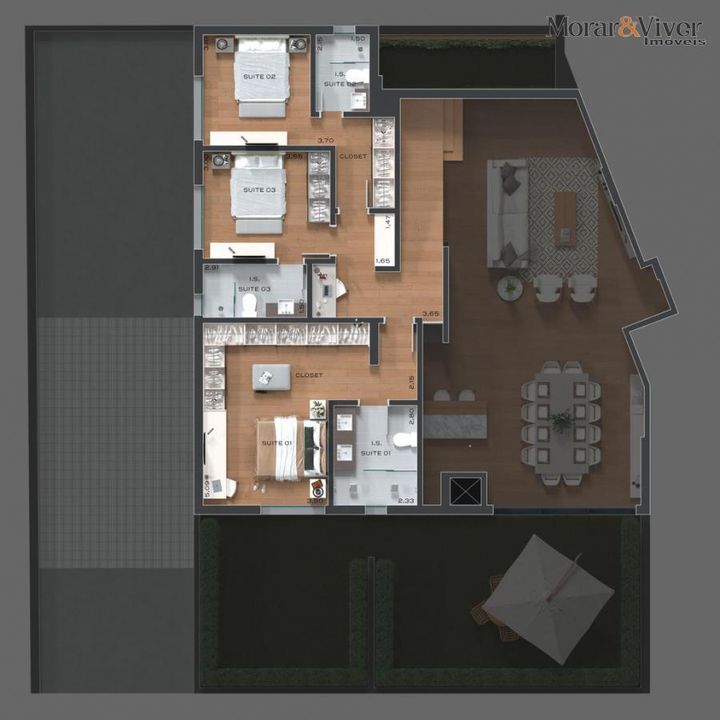 Apartamento à venda com 3 quartos, 177m² - Foto 15