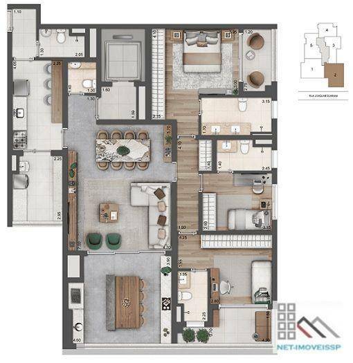 Apartamento à venda com 3 quartos, 157m² - Foto 14