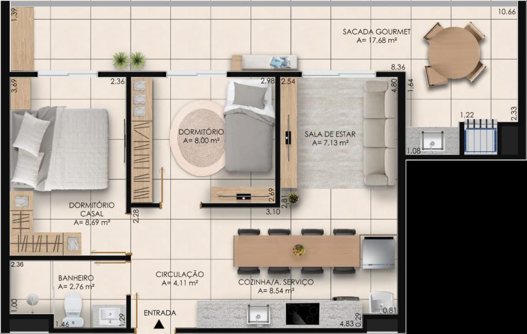 Apartamento à venda com 2 quartos, 65m² - Foto 27