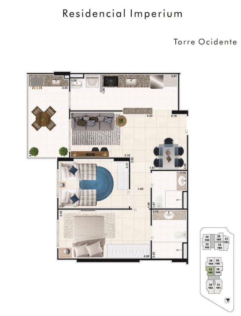 Apartamento à venda com 2 quartos, 70m² - Foto 4