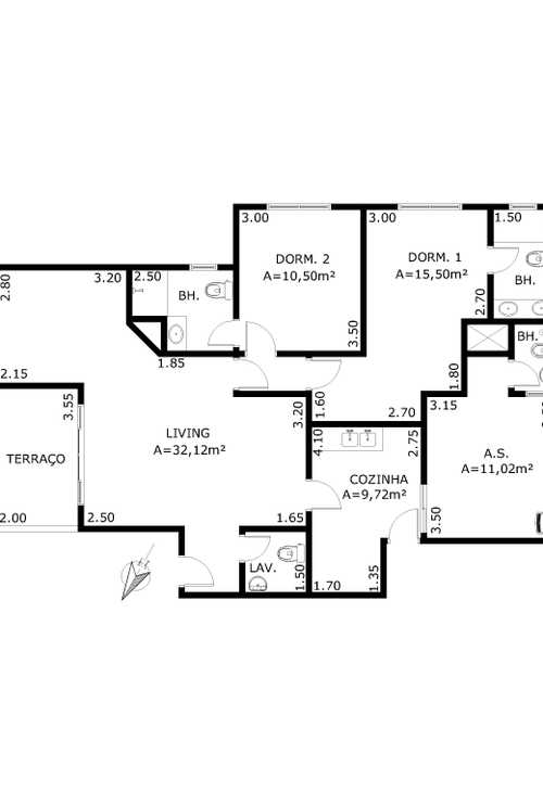 Apartamento à venda com 3 quartos, 205m² - Foto 10