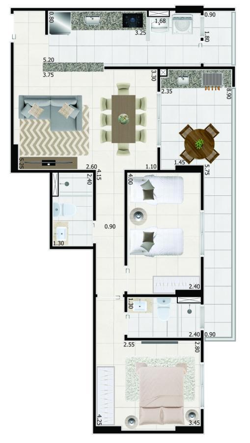 Apartamento à venda com 2 quartos, 80m² - Foto 6