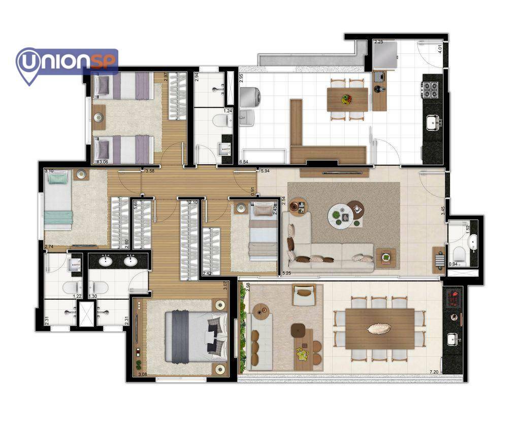 Apartamento à venda com 4 quartos, 134m² - Foto 67