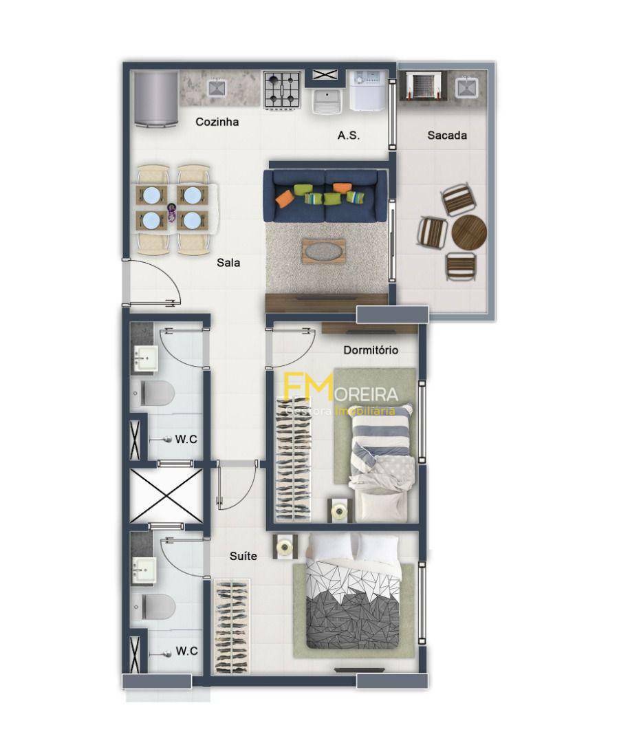 Apartamento à venda com 2 quartos, 57m² - Foto 16