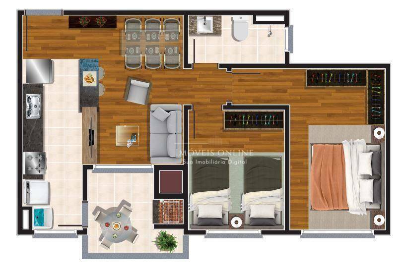 Apartamento à venda com 2 quartos, 51m² - Foto 6