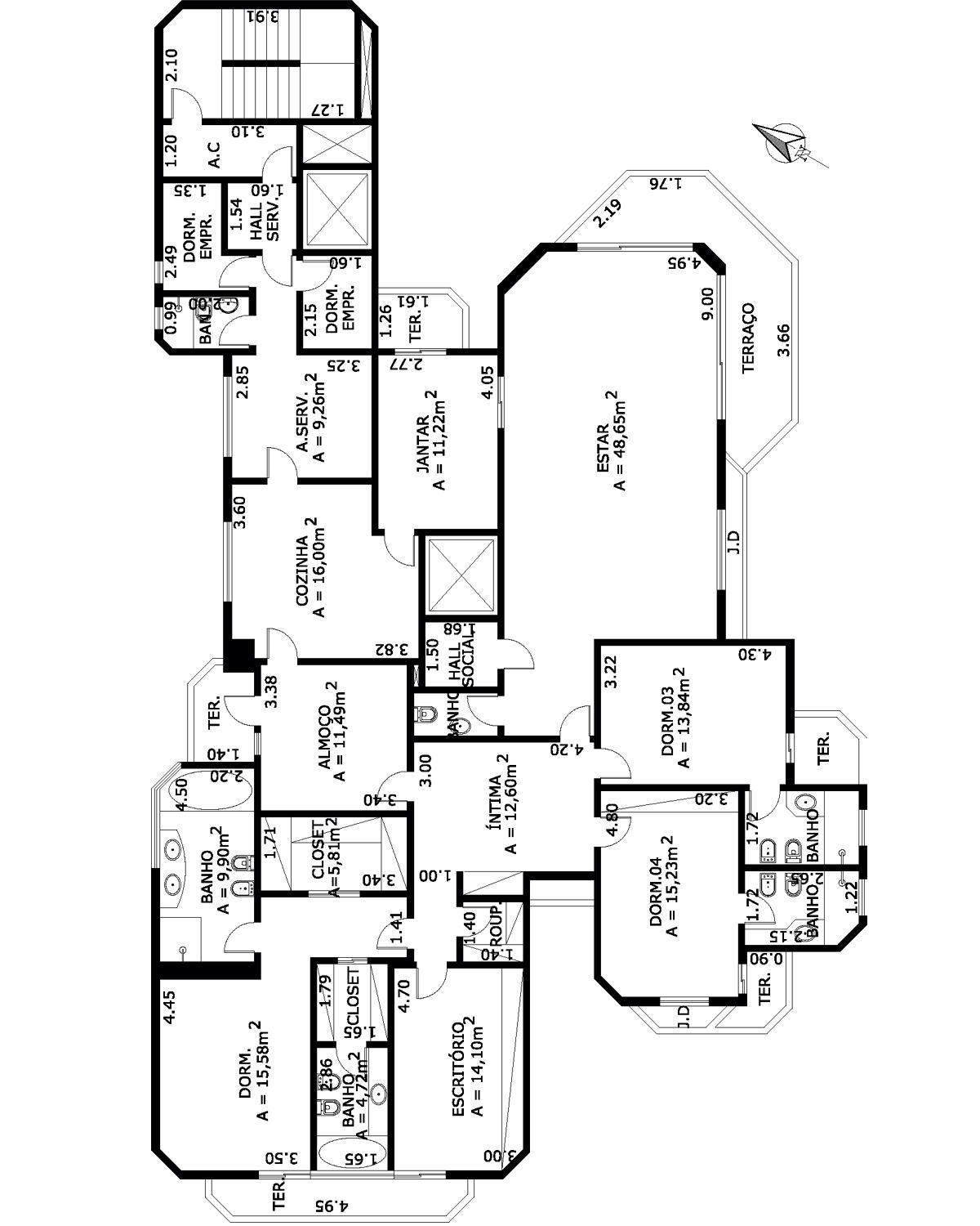 Apartamento à venda com 4 quartos, 340m² - Foto 5