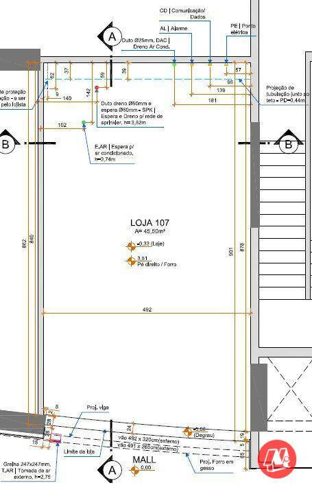 Loja-Salão para alugar, 45m² - Foto 7