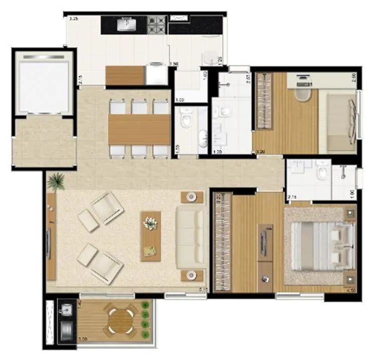 Apartamento à venda com 3 quartos, 89m² - Foto 6