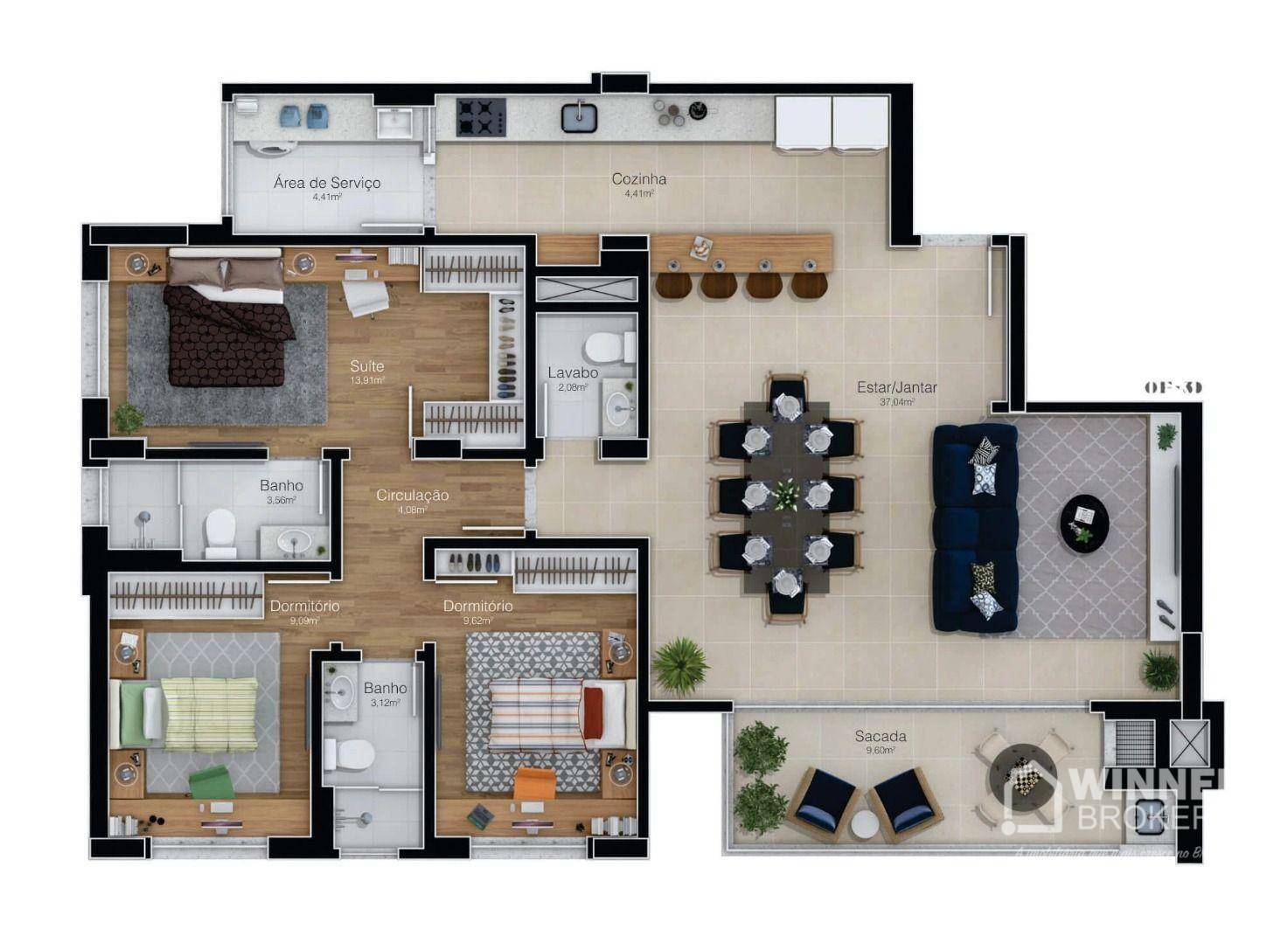 Apartamento à venda com 3 quartos, 258m² - Foto 20