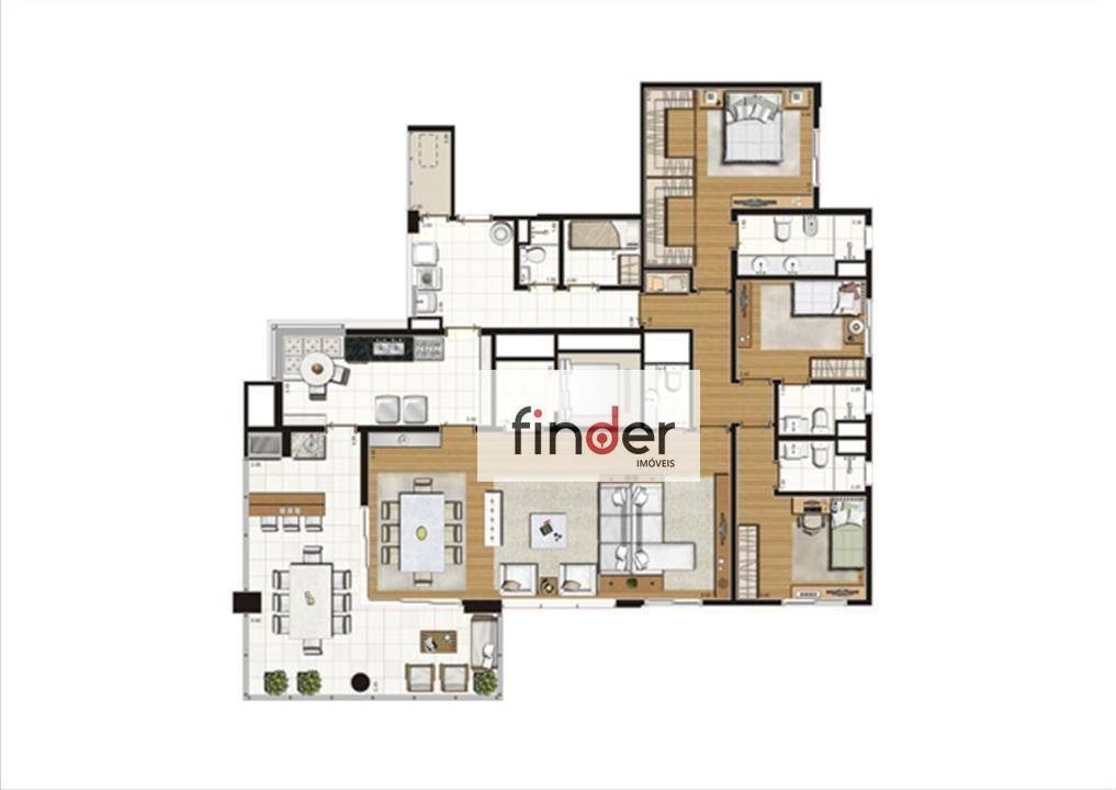 Apartamento à venda com 4 quartos, 251m² - Foto 73