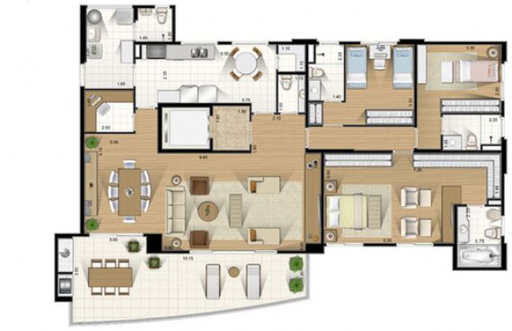 Apartamento à venda com 3 quartos, 180m² - Foto 5