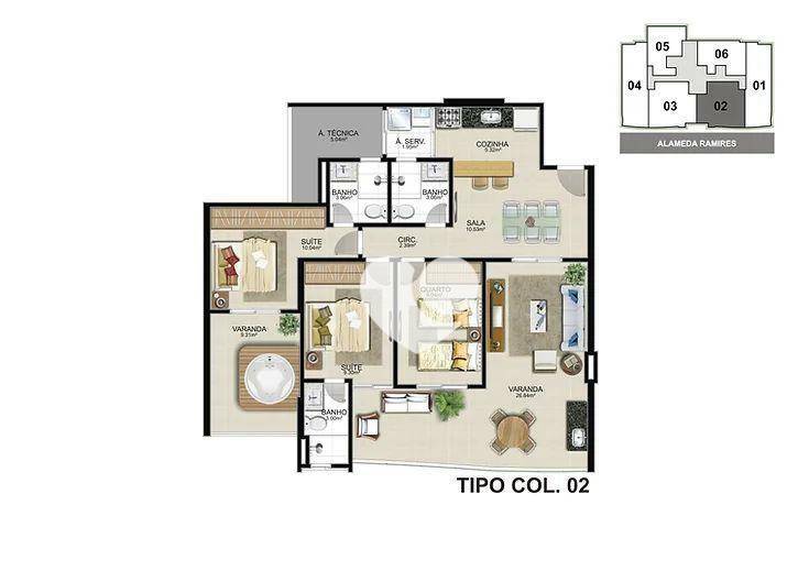 Apartamento à venda com 3 quartos, 105m² - Foto 20