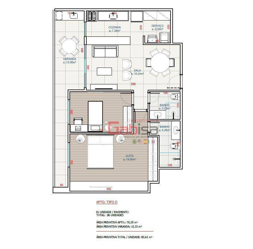 Apartamento à venda com 2 quartos, 82m² - Foto 12