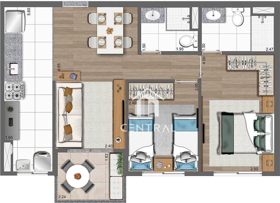 Apartamento à venda com 2 quartos, 58m² - Foto 34