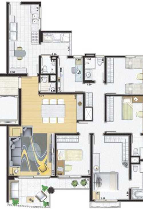 Apartamento à venda com 4 quartos, 130m² - Foto 6