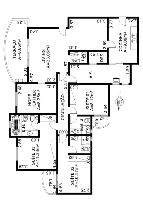 Apartamento à venda com 4 quartos, 125m² - Foto 7