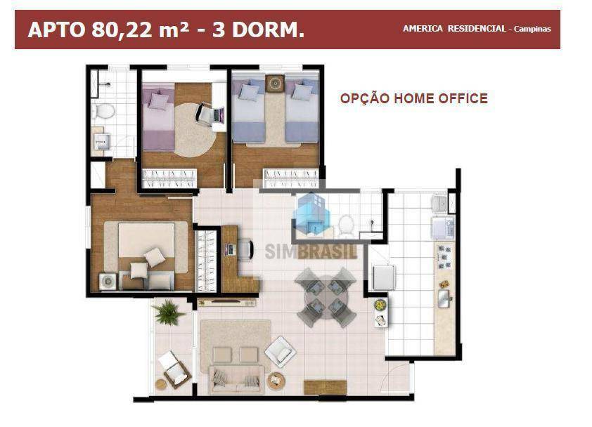 Apartamento à venda com 3 quartos, 50m² - Foto 7