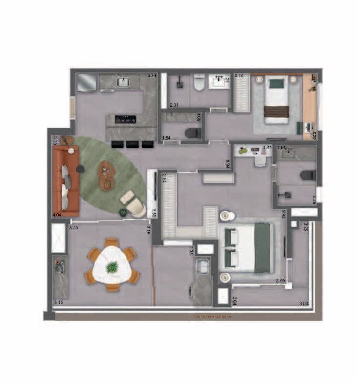 Apartamento à venda com 2 quartos, 69m² - Foto 11