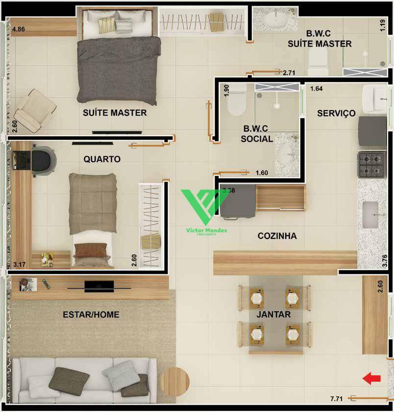 Apartamento à venda com 2 quartos, 66m² - Foto 23