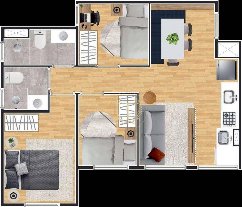 Apartamento à venda com 2 quartos, 36m² - Foto 30