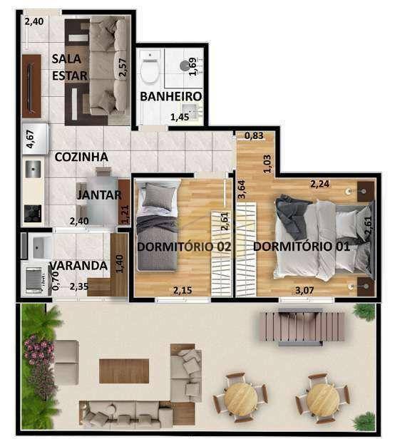 Apartamento à venda com 1 quarto, 28m² - Foto 17