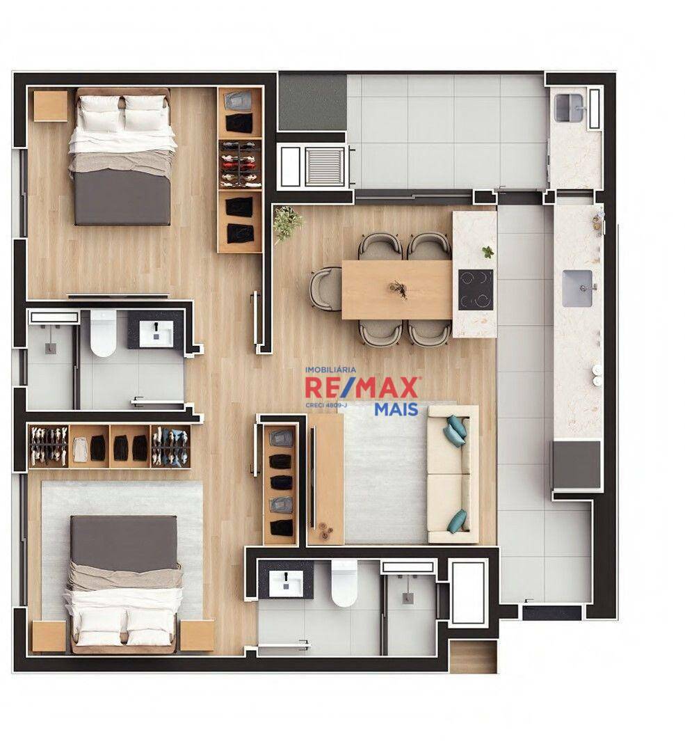 Apartamento à venda com 2 quartos, 59m² - Foto 32